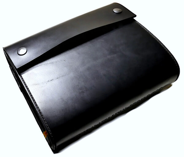 Black Heavy Leather Custom Traveler BIBLE Cover