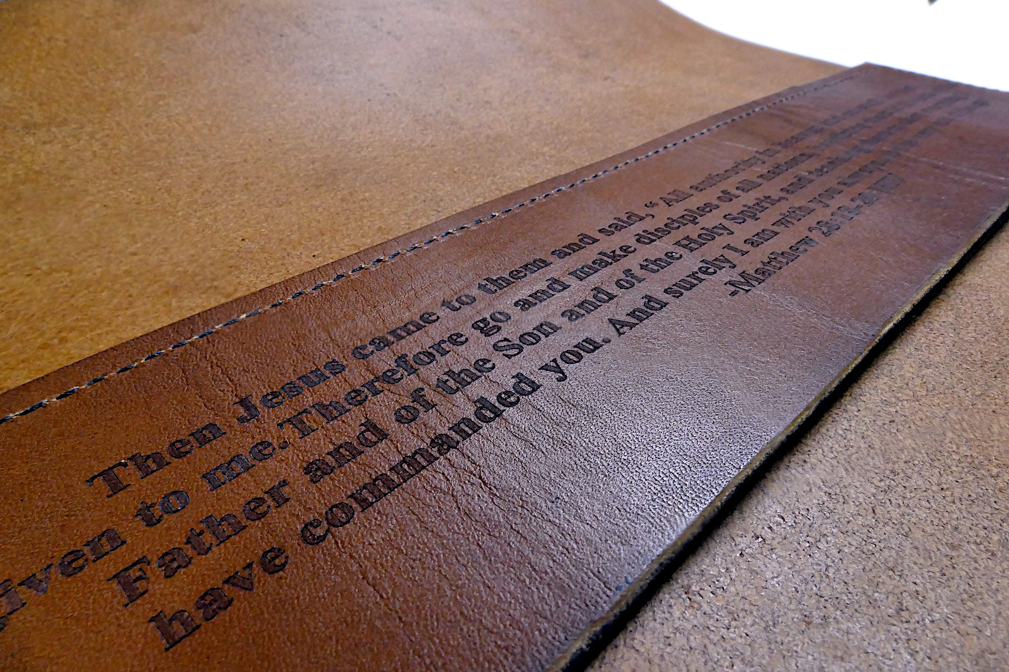 Leatherburned.com Create your own leather scripture case using any pics you  want!