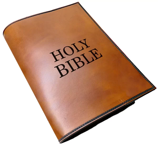 Custom Leather HOLY BIBLE Cover