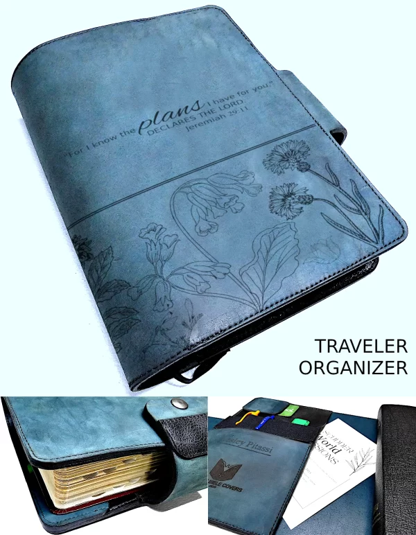 Flowers 01 For I know The Plans TRAVELER ORGANIZER