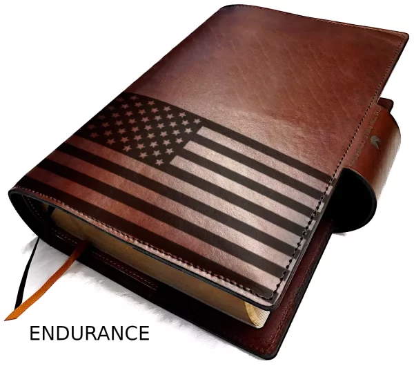 USA ENDURANCE Custom Leather BIBLE Cover