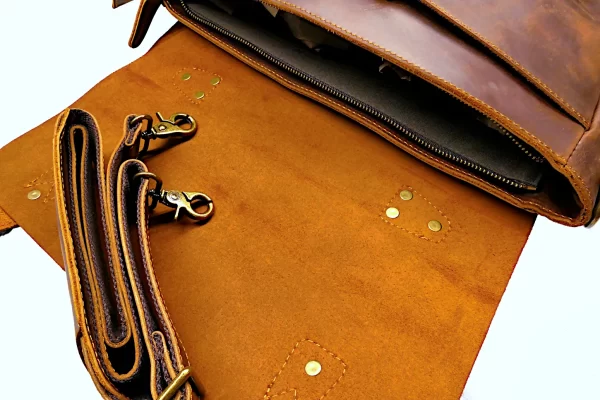 Messenger Leather Bag Crossbody Personalized 101 flap