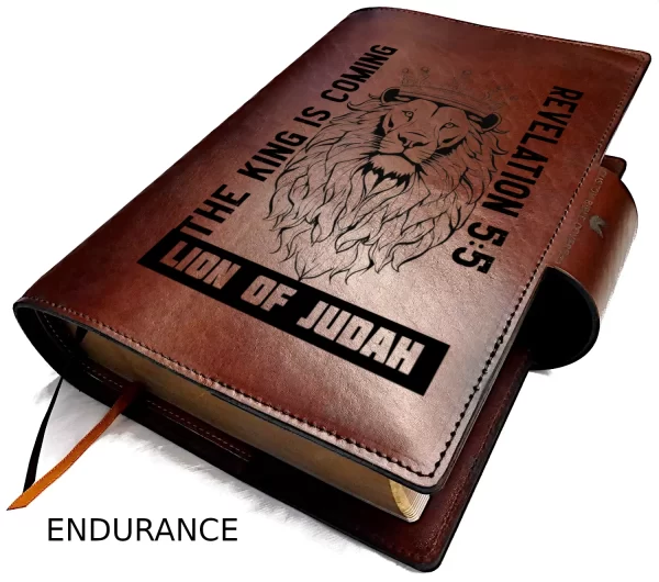 Lion Of Judah ENDURANCE BIBLE Cover in Brown