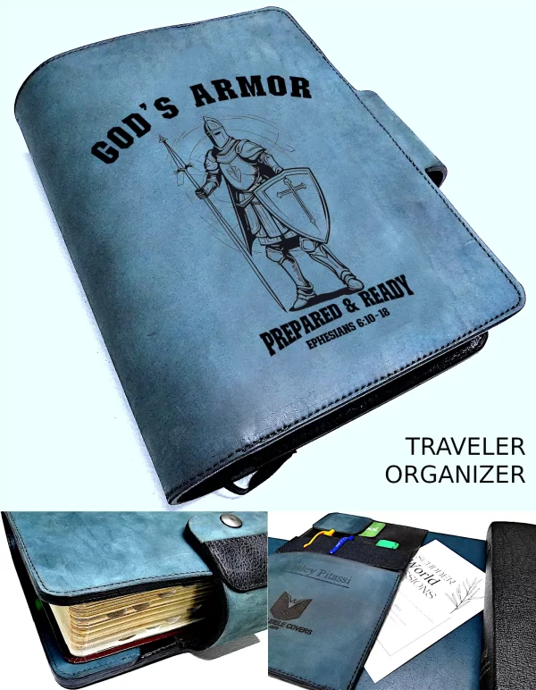 GOD'S Armor Custom BIBLE Cover Traveler Organizer