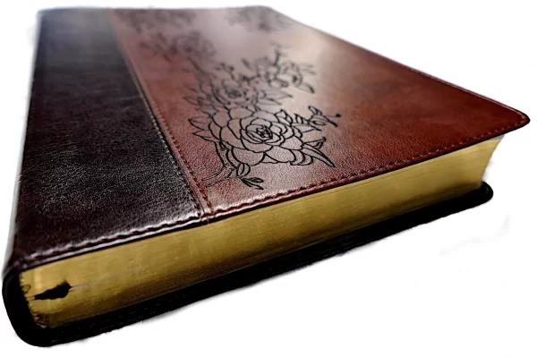 Custom BIBLE Engraving On Imitation Leather Split Front