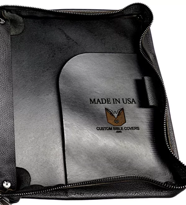 Made In USA Custom BIBLE Cover Inside Tuck Flaps