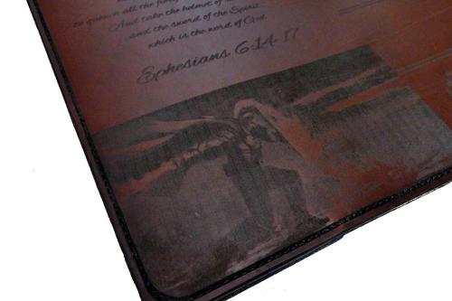 Custom Leather BIBLE Cover Rounded Corners