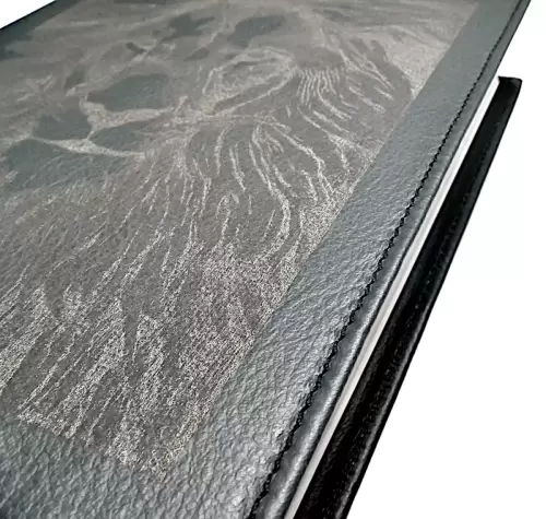 Design Your Own Grey Leather BIBLE Cover 2
