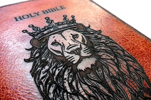 High Grade Water Buffalo Engraved BIBLE