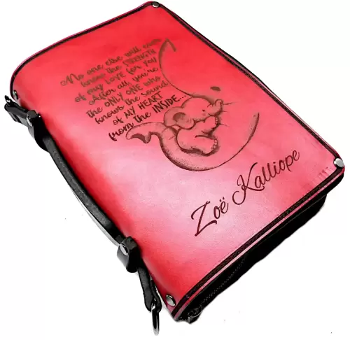 Pink Leather BIBLE Custom Sized and Custom Designed
