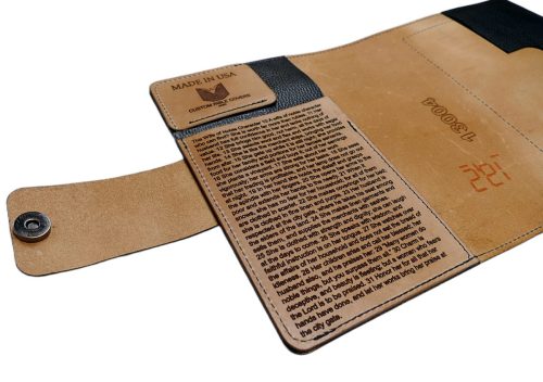 Traveler Organizer With Soft Natural Leather Large Pocket